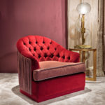 Sarah Red Armchair by Chiara Provasi