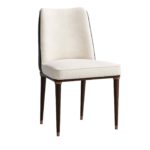 White Leather Dining Chair by CPRN Homood