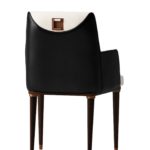 White Leather Dining Chair by CPRN Homood