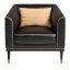 Black Leather Armchair by CPRN Homood