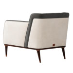 Black and White Leather Armchair by CPRN Homood