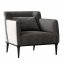 Black and White Leather Armchair by CPRN Homood