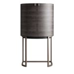 Dark Walnut Curved Bar Cabinet by CPRN Homood