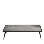 Large Marble and Velvet Coffee Table by CPRN Homood