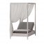 White 1-Seater Daybed with Canopy by CPRN Homood