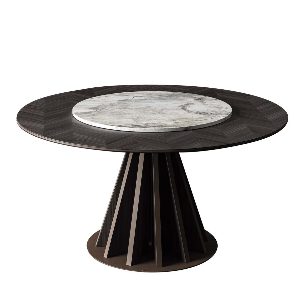 Round Inlaid Dining Table by CPRN Homood