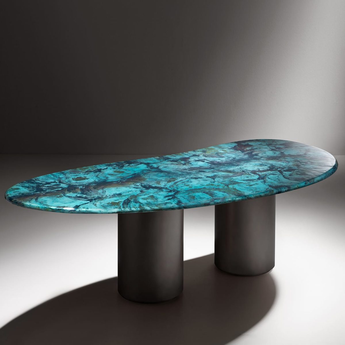 Baia Black Dining Table by De Castelli