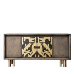 Mila Abstract Painting Sideboard by Chiara Provasi