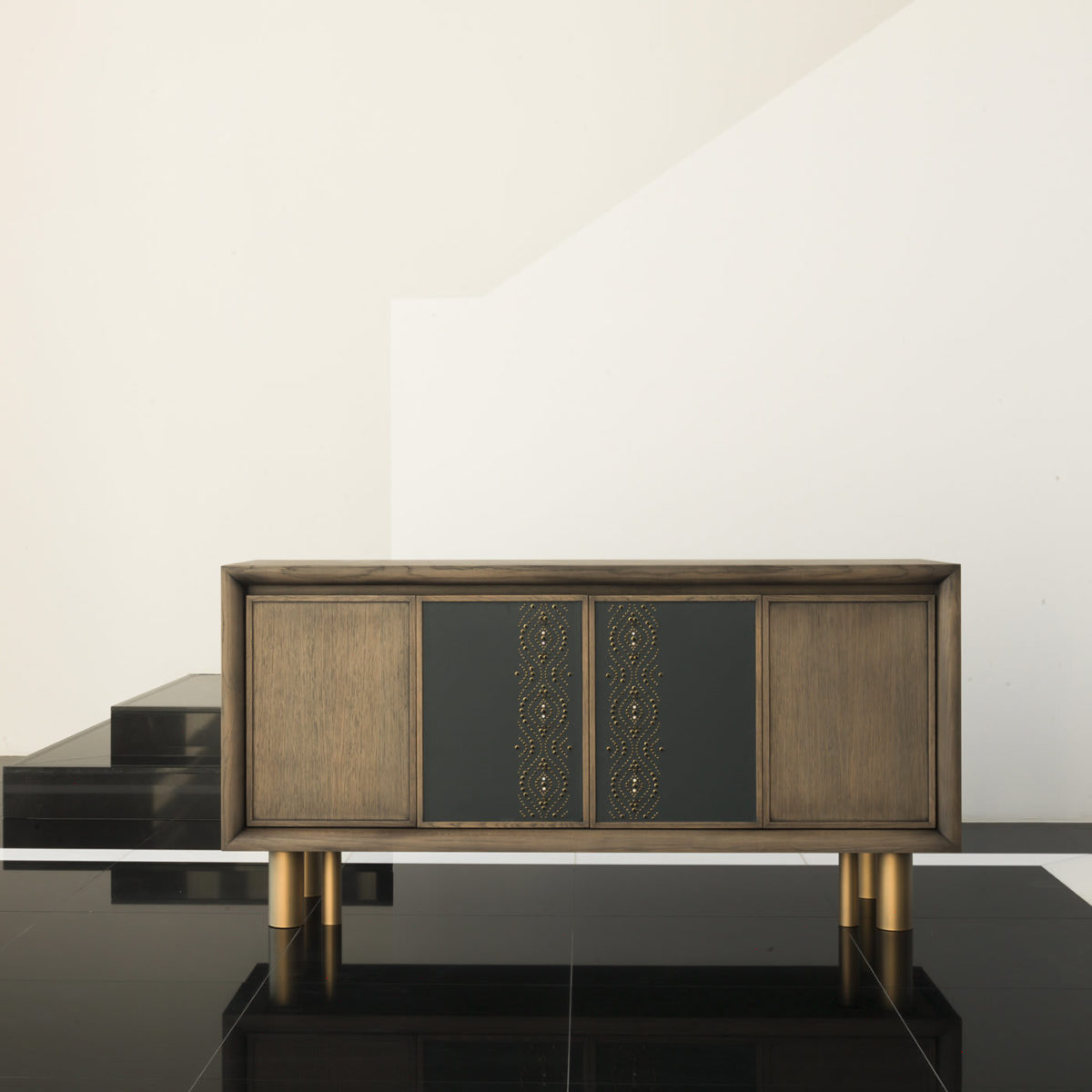 Mila Geometric Tattoo Sideboard by Chiara Provasi