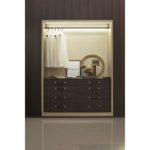 Venice Eucaliptus Wood Wardrobe by Emmebi