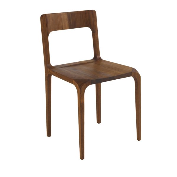 Sleek Walnut Chair by Riva 1920