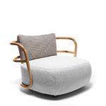 Jungle Large Low White Armchair by Exteta