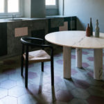 Rosa Portogallo Marble Lovemelovemenot Dining Table by Salvatori