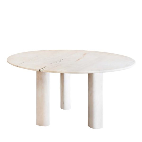 Rosa Portogallo Marble Lovemelovemenot Dining Table by Salvatori