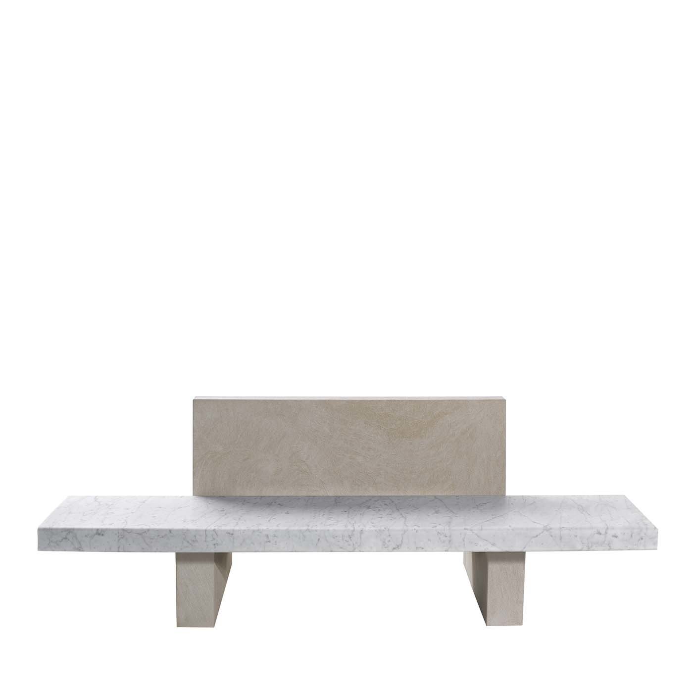 Span Outdoor Bench with Backrest by Salvatori