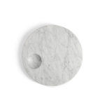 Ellipse Carrara Marble Platter by Salvatori