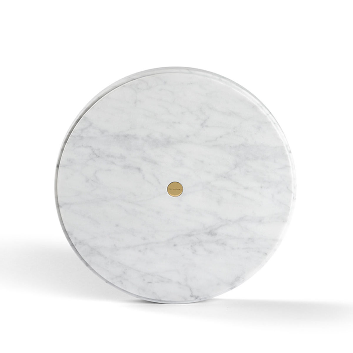 Ellipse Carrara Marble Platter by Salvatori