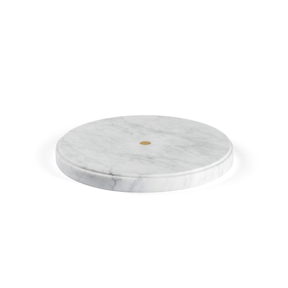 Ellipse Carrara Marble Platter by Salvatori