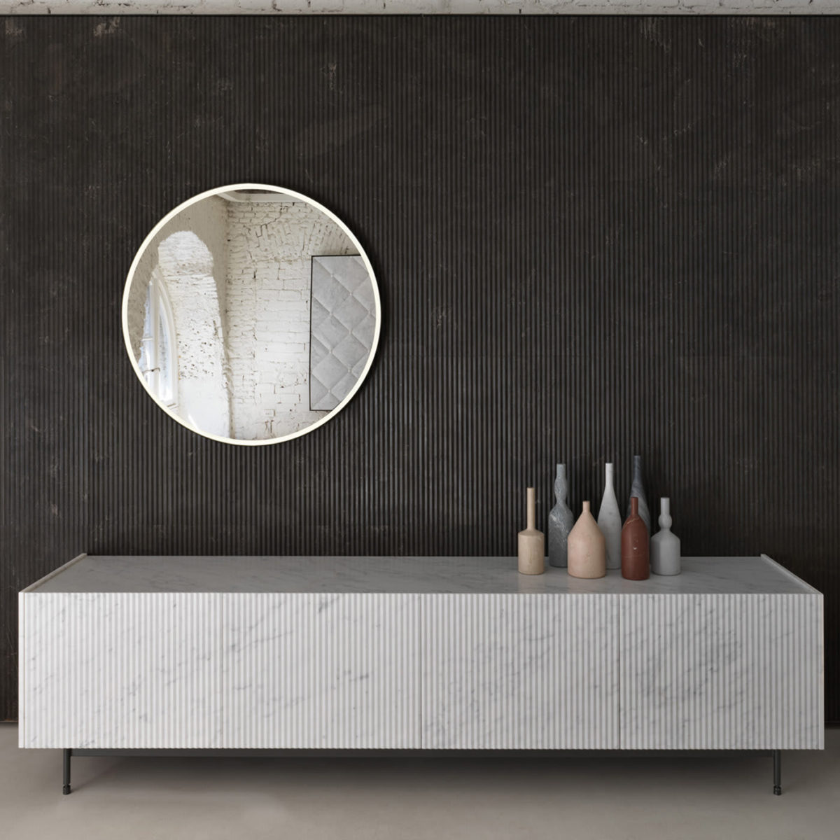 Round Mirari Mirror by Salvatori