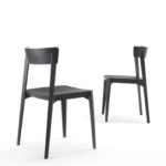 Mia Wood Black Durmast Chair by Riva 1920