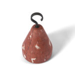 Pietra L06 Doorstop in Rosso Francia Marble by Salvatori