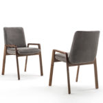 Noblé Gray Chair With Arms by Riva 1920