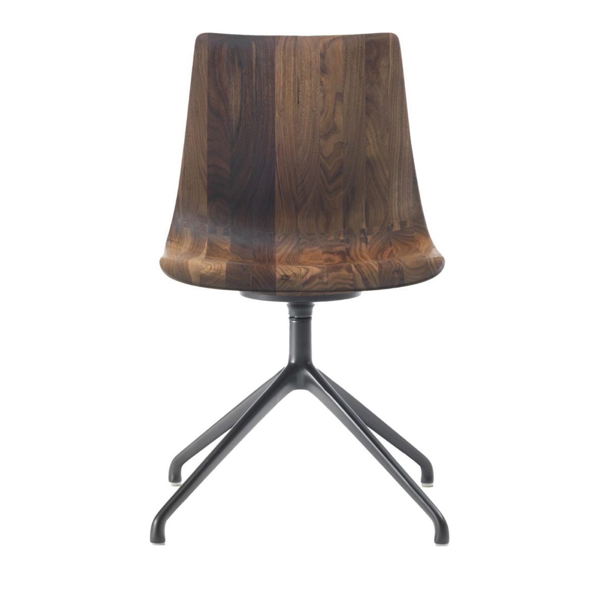 Materia Swivel Walnut Chair by Riva 1920