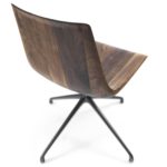 Materia Swivel Walnut Chair by Riva 1920