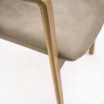 Noblé Brown Chair With Arms by Riva 1920