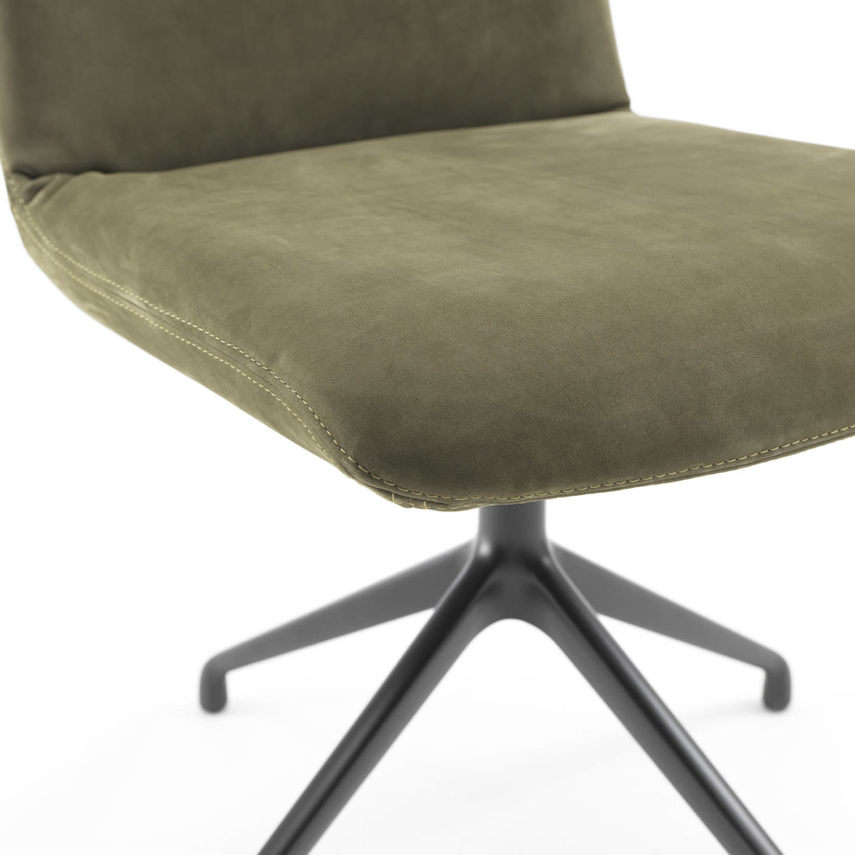 Materia Soft Swivel Sage-Green Chair by Riva 1920