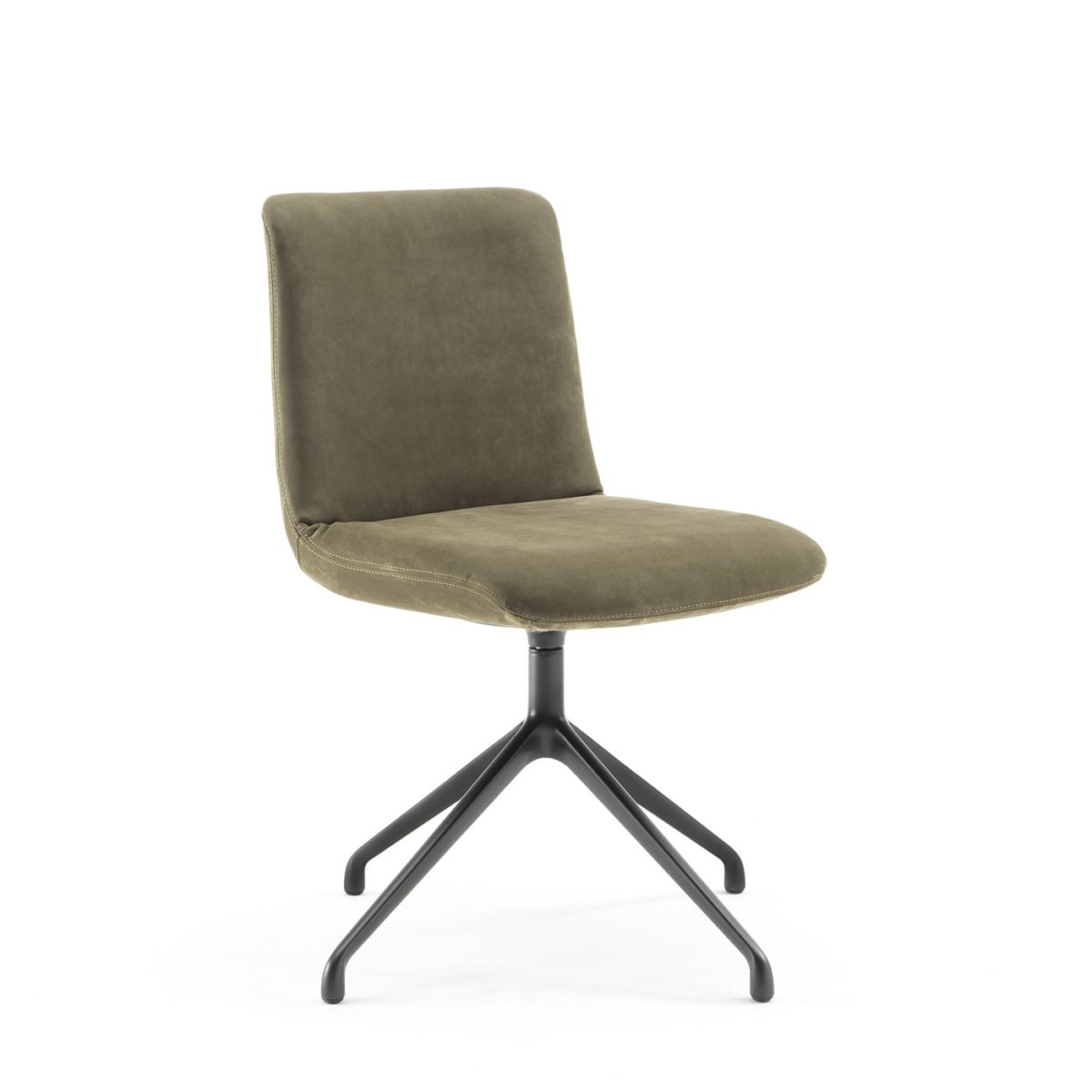 Materia Soft Swivel Sage-Green Chair by Riva 1920