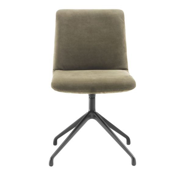 Materia Soft Swivel Sage-Green Chair by Riva 1920