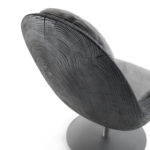 Creus Black Revolving Armchair by Riva 1920