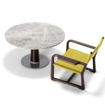 Sunset Round Barrique + Sahara Grey Coffee Table by Exteta