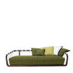 Sunset Basket Large Barrique + Green Sofa by Exteta