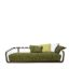Sunset Basket Large Barrique + Green Sofa by Exteta