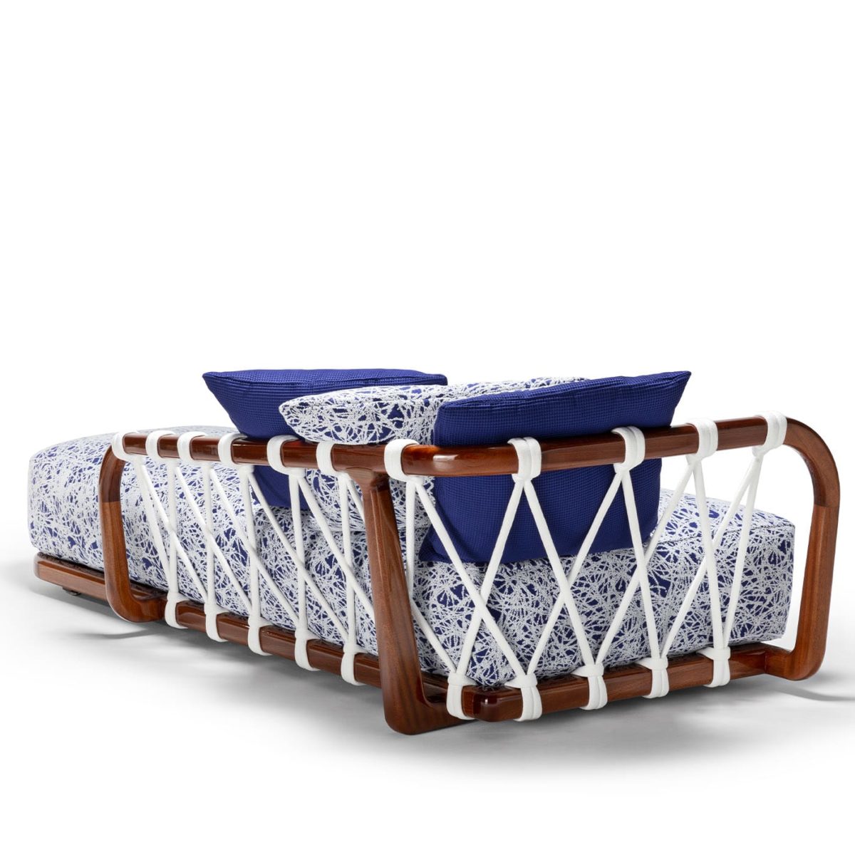 Sunset Basket Blue & White End Element by Exteta