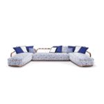 Sunset Basket Blue & White End Element by Exteta