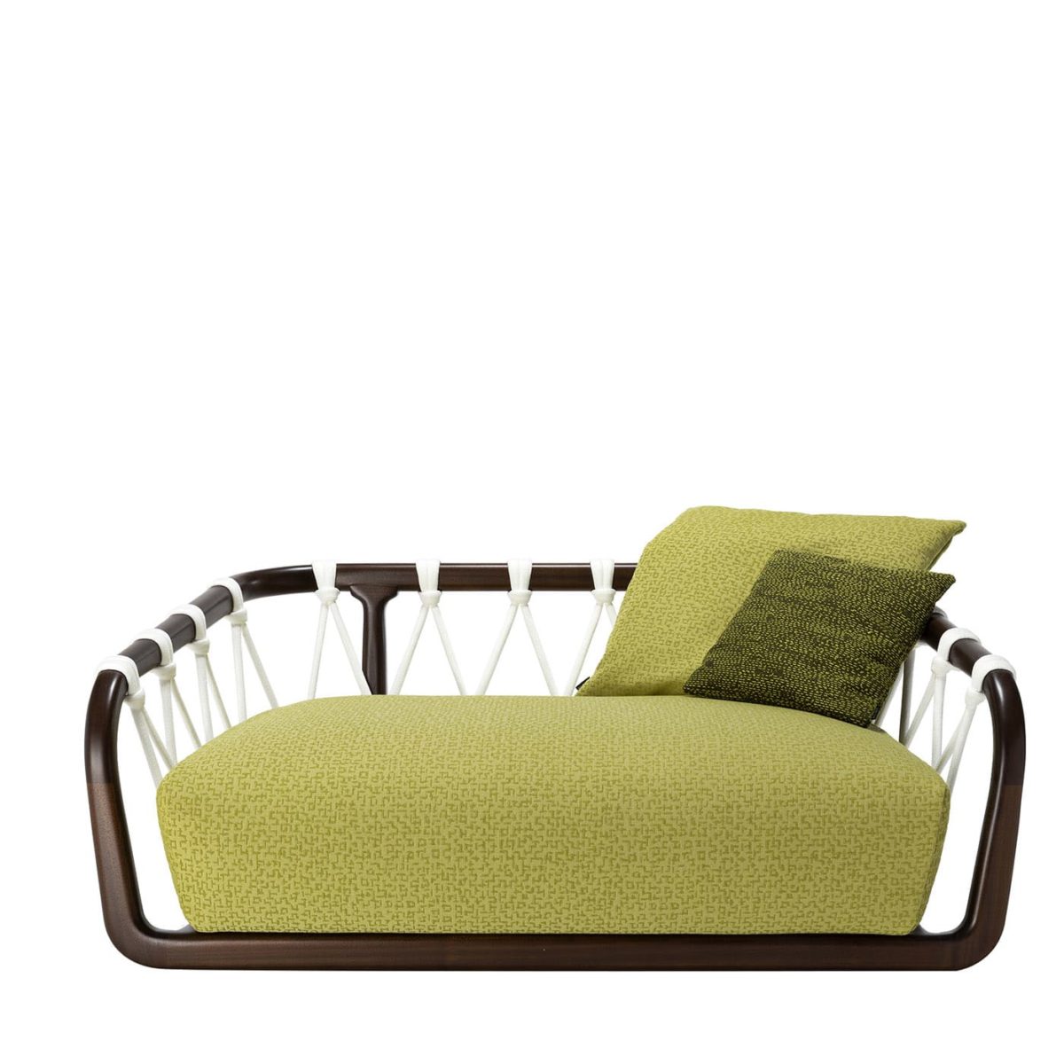 Sunset Basket Small Barrique + Green Sofa by Exteta