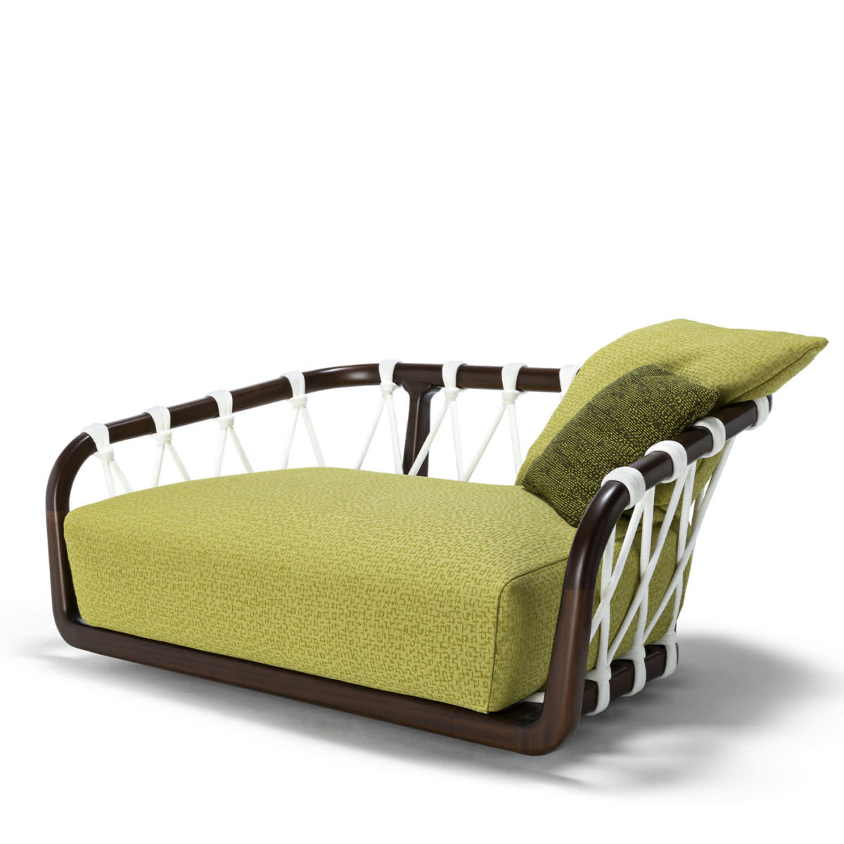 Sunset Basket Small Barrique + Green Sofa by Exteta