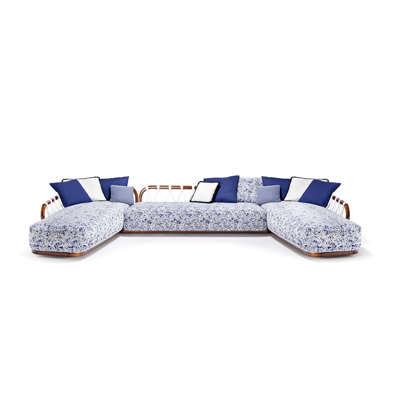 Sunset Basket Blue & White Central Element by Exteta