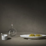 Pietra L16 Carrara Footed Vase by Salvatori