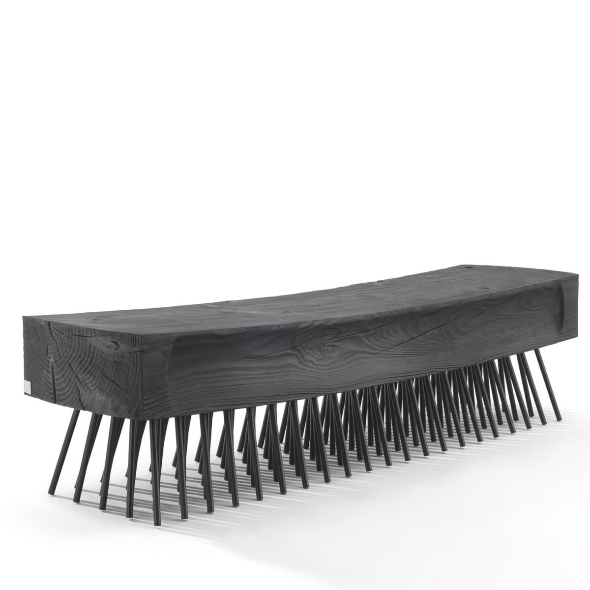 Spazzola Vulcano-Black Bench by Riva 1920