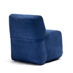 Soft Small Blue Lounge Chair by Exteta