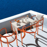 Locus Solus Orange Dining Table by Exteta