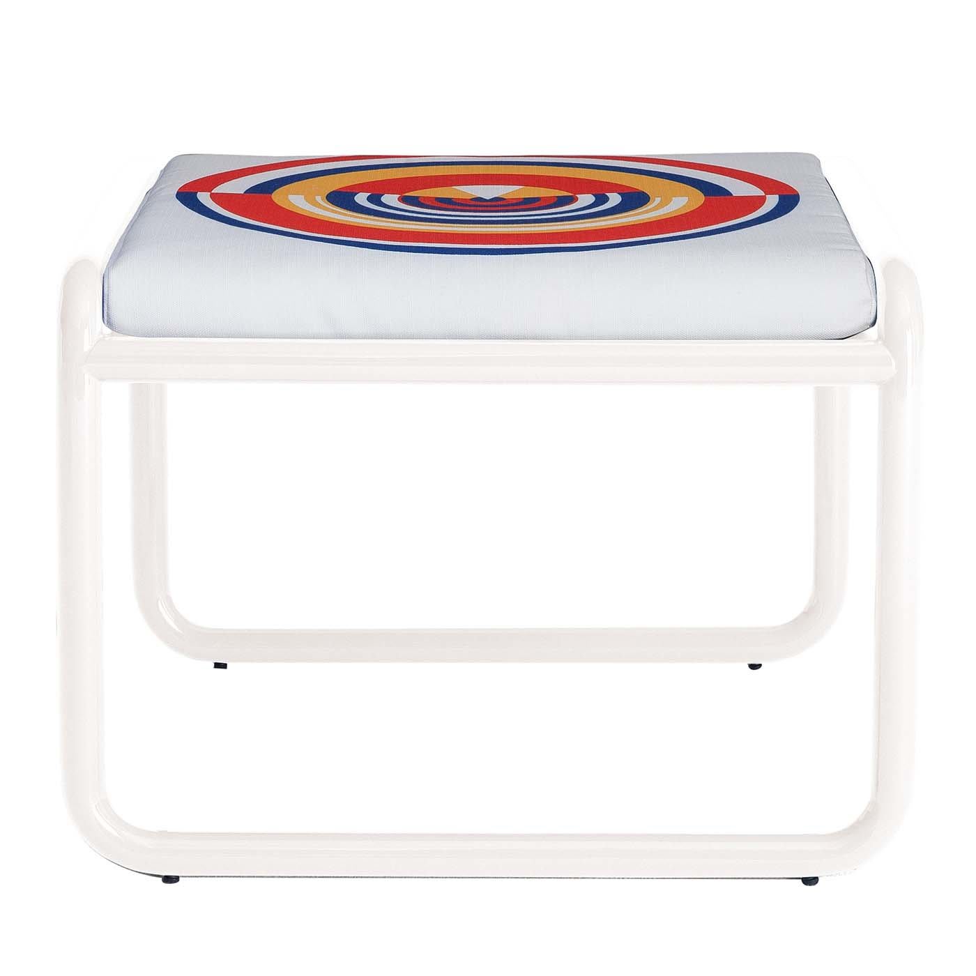 Locus Solus White Pouf by Exteta