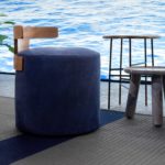 Levante Blue T-Pouf by Exteta