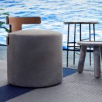 Levante Beige T-Pouf by Exteta