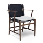 Levante Dark Chair with Armrests by Exteta