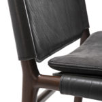 Levante Dark Leather Chair by Exteta